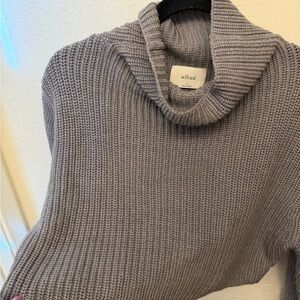 Wilfred Cropped Cowl Neck Sweater